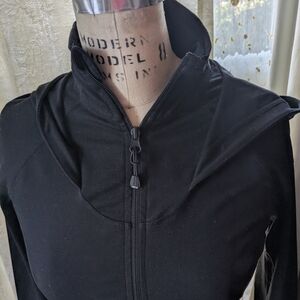 Zella Black Performance Sports Jacket with Hoodie XS
